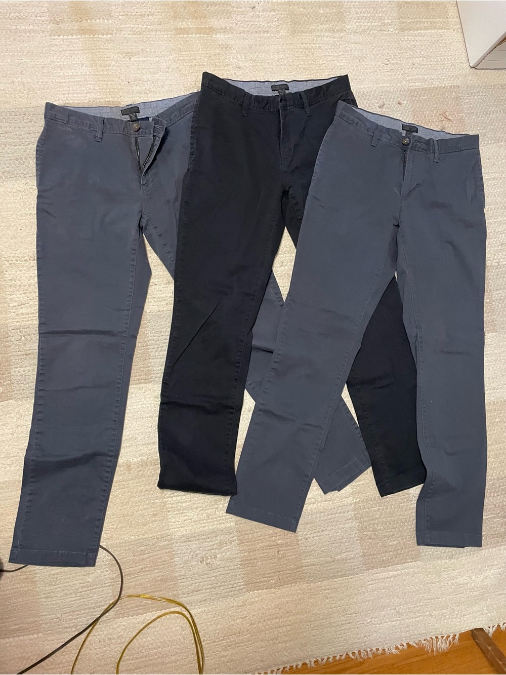 Men's 14th & Union Slim Fit Chino Pants - Gray and Black